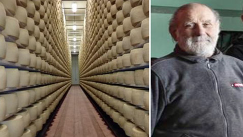 سُحق تحت آلاف القوالب من الجبن.. نهاية مأساوية لمنتِج أجبان إيطالي