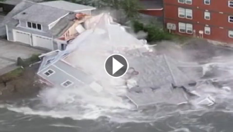 فيديو: جليد يذوب ويلتهم منزلا في لمح البصر في أمريكا