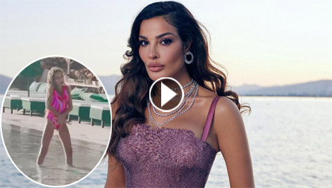 هجوم قاسي على ابنة نادين نجيم بعد رقصتها في مسبح، والفنانة ترد بقوة