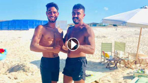 أحمد العوضي ينقذ شابًا من الغرق ، ويفاجئه يطلب غريب ومضحك