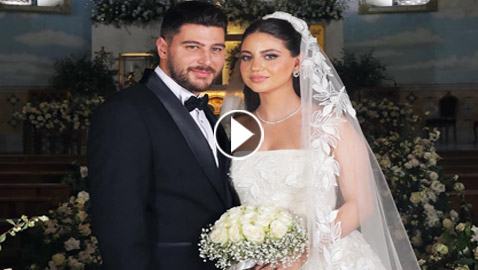 الفنان اللبناني نيكولا مزهر يحتفل بزفافه من عازفة البيانو مسوى.. جمال العروس ساحر