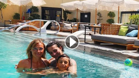 ‏أحمد الفيشاوي يعترف بابنه غير الشرعي تيتوس من ألمانية شقراء.. فيديو وصور