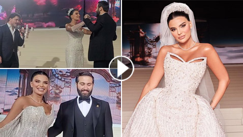 صور وفيديو: مذيعة لبنانية تدخل القفص الذهبي وملحم زين يحيي الحفل..