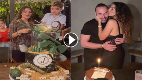 مهاجمة نادين نجيم بعد نشر فيديو وصور احتفالها بعيد ميلاد ابنها وخطيبها: 