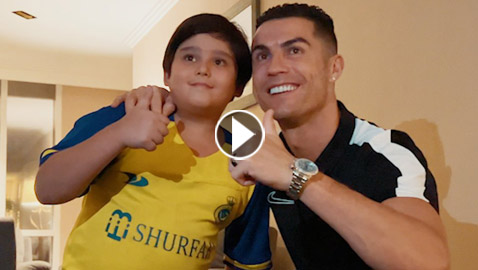 بالفيديو.. النجم رونالدو يحقق حلم 