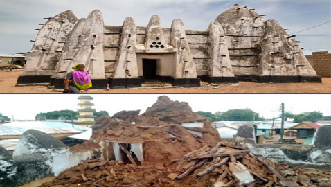 النمل الأبيض يهدم مسجد تاريخي في غانا