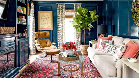 أفكار لاستخدام الأزرق الكلاسيكي في طلاء المنزل.. إطلالة عصرية ومريحة للعين