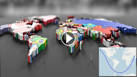 خريطة محيرة أظهرت إمكانية الإبحار من الهند إلى أمريكا بـ