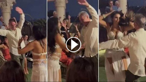 فيديو: وصلة رقص مثيرة تجمع الفنان محمود حميدة بالراقصة الشرقية أميرة حداد