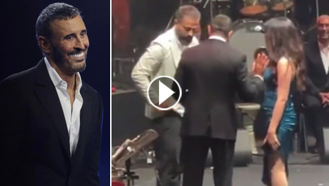 شاب يتقدم لخطبة حبيبته بحفل كاظم الساهر ويتعرض لموقف محرج: 