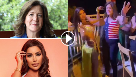فيديو سفيرة أمريكا في لبنان بوصلة رقص شرقي على أنغام 