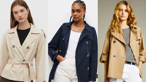 معطف الترنش القصير.. قطعة أنيقة وعملية في خرانتكِ