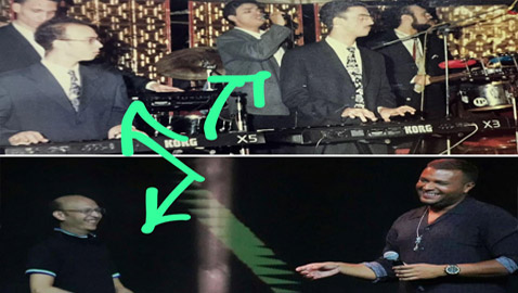 صورة فاجأت الكثيرين: رامي صبري قبل 23 عاما، يغني في كورال محمد الحلو