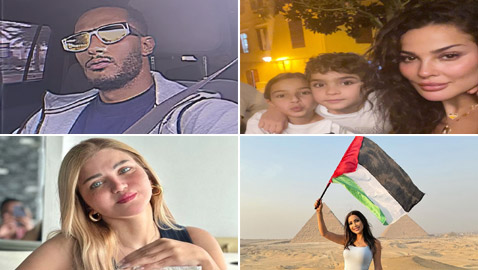 10 صور حديثة لنجوم الفن: نادين نجيم مع أولادها ومحمد رمضان داخل سيارته