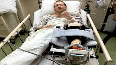 الملياردير زوكربيرغ يتعرض لتمزق بالرباط الصليبي ويُنقل بشكل عاجل للمستشفى