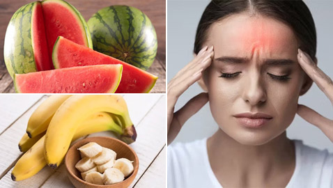 الدواء ليس الحل! 5 أغذية تساهم بعلاج الصداع منها الموز والبطيخ!