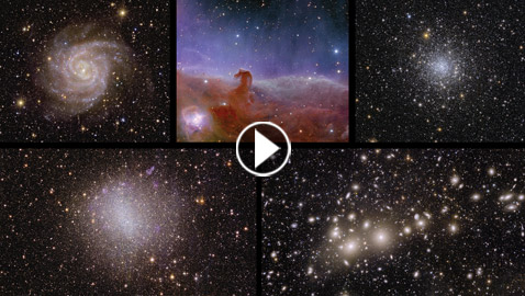 بينها رأس حصان.. تلسكوب فضائي أوروبي ينشر أولى صوره للكون