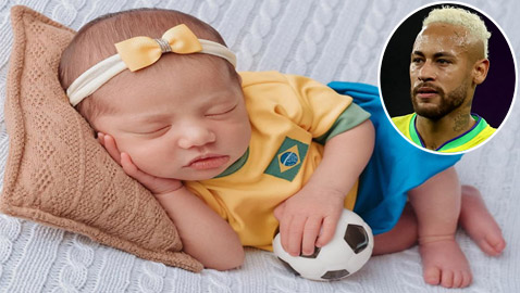 صور: ابنة اللاعب نيمار أصغر مشجعة للمنتخب البرازيلي اليوم