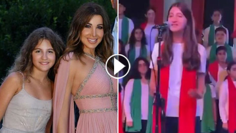 ابنة نانسي عجرم تغني على المسرح لأول مرة.. ما رأيكم بموهبتها؟