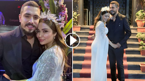 فيديو وصور زواج فنان لبناني من ملكة جمال أردنية..