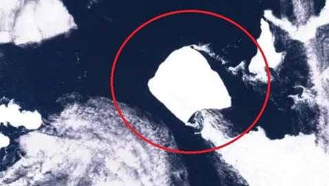 بعد 30 عاما من ثباته.. أكبر جبل جليدي في العالم يتحرك! (صور)