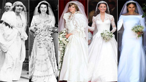 هذه أسرار وقصص 5 فساتين زفاف ملكية