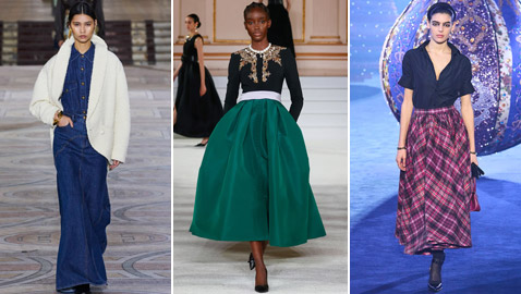 بالصور: أجمل موديلات تنانير شتوية طويلة للمحجبات موضة 2024