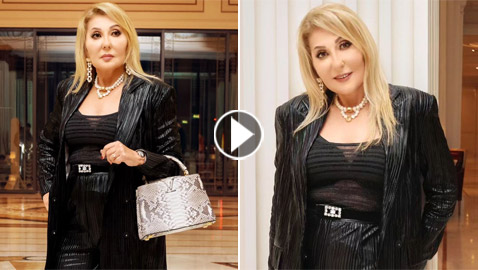 صور: نادية الجندي ذات الـ83 عاما تُثير الجدل بعد ارتدائها قميصا شفافا