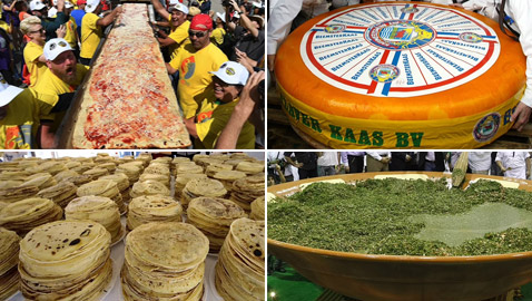 أكلة عربية وأطول بيتزا.. أغرب 10 وجبات دخلت موسوعة جينيس (صور)