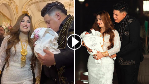 فيديو وصور حمو بيكا يحتفل بعقيقة طفلته 