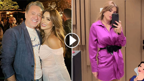 زوجة مروان خوري تستعرض إطلالتها الجذابة ورشاقتها.. نُسخة من نسرين طافش!