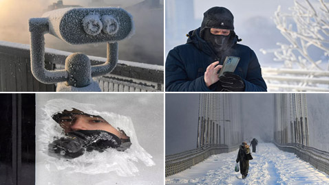 حتى 50 درجة مئوية تحت الصفر.. الصقيع غير المعهود في سيبيريا (صور)