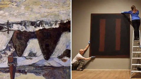 أعمال فنية انشهرت بسبب عرضها رأساً على عقب في المعارض