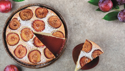 اليكم طريقة تحضير كيك الخوخ الشهية