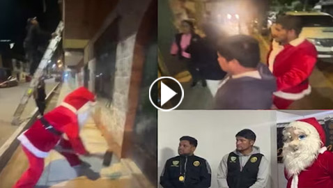 تنكر بزي (سانتا كلوز).. فيديو لشرطي يقبض على تجار مخدرات