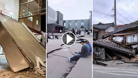 ارتفاع حصيلة زلازل اليابان لـ30 قتيلا.. وفرق الإنقاذ تسابق الزمن لإنقاذ العالقين