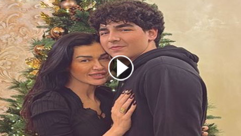 نادين الراسي تلتقي بابنها الوسيم مارسيل الذي لم تره منذ سنوات وتقول: حبيب قلبي هيدا