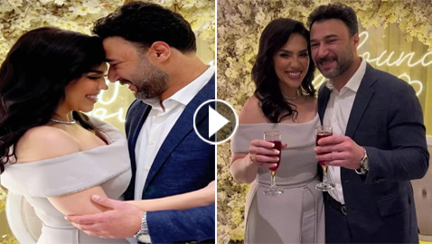 فيديو وصور خطوبة مي فاروق وعماد العمروسي، قصة تعارفهما طريفة والسبب مروحة!