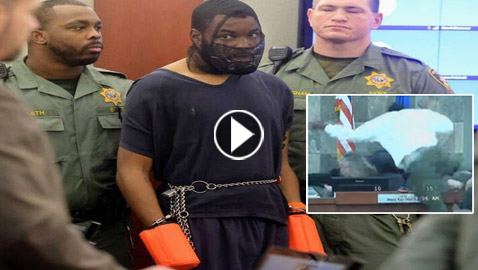 متهم أمريكي يحاكم من جديد ويظهر بقناع وسلاسل بعدما هاجم القاضية وضربها