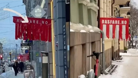 اذا رأيت هذه الأعلام الحمراء في النرويج.. عليك الحذر