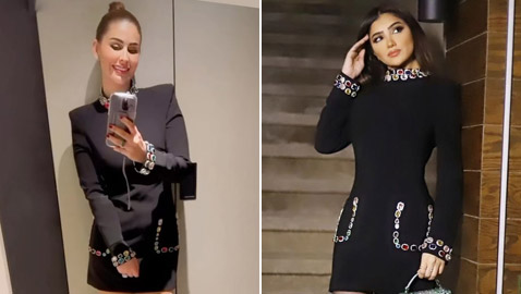 صور مي عمر ومي سليم بنفس الفستان.. أيهما كانت إطلالتها أجمل؟ سعره 123 دولارا
