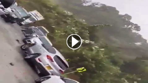 فيديو: انهيار طيني مفاجئ يقتل العشرات داخل سياراتهم في كولومبيا