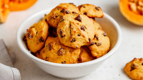 إليكم طريقة تحضير كوكيز القرع برقائق الشوكولاتة