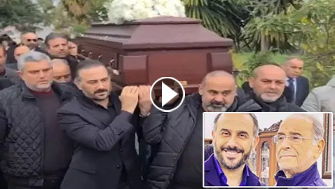 تشييع جثمان والد قصي خولي من الكنيسة وتلاوة قرآن في العزاء.. فيديو وصور