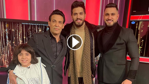فيديو وصور أبناء سعد الصغير الـ3: أطول منه وابنه يغني معه وسعد يعتذر لزوجته