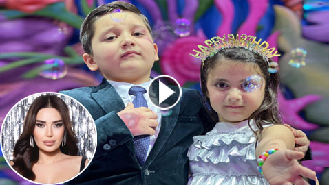 ‏فيديو طريف: ابن سيرين عبد النور يركع ويطلب يد صديقته بحفلة عيد ميلادها!