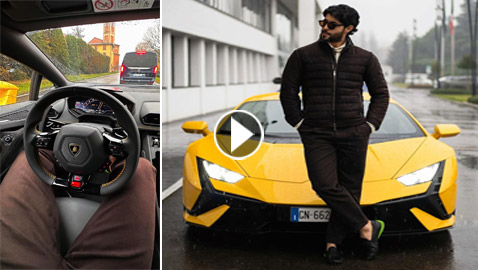 خالد راغب علامة في إيطاليا يقود سيارة فارهة ثمنها ربع مليون دولار.. صور