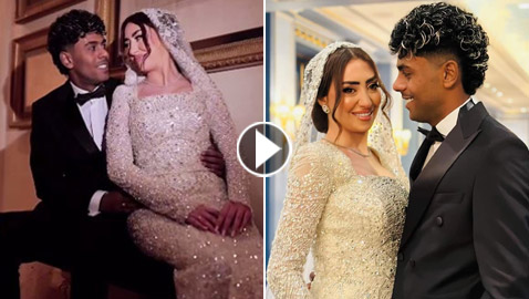 فيديو وصور: فرحة مطرب الراب عفروتو ليلة زفافه.. مش شايف حد غيرها!