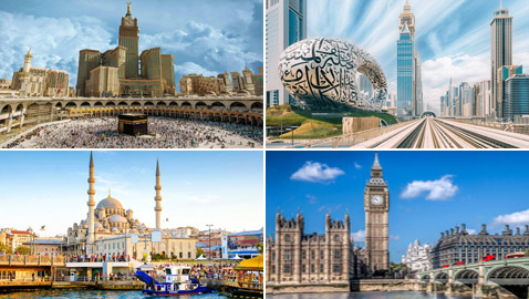 دبي ومكة ضمن أكثر 10 مدن زيارة بالعالم من قبل الوافدين للعيش أو العمل