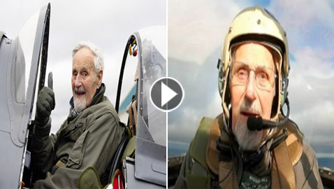 بعمر الـ102 عام.. قائد سلاح جو بريطاني متقاعد يحلق من جديد بطائرة